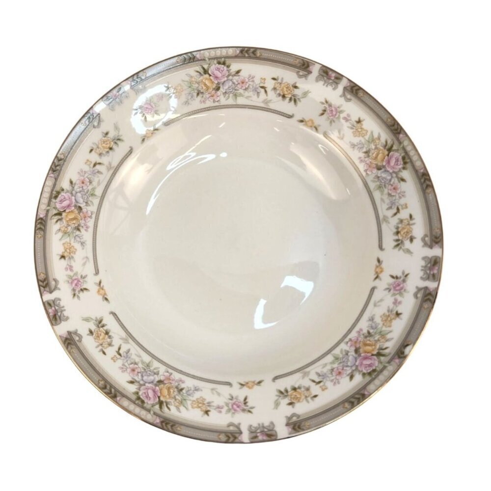 Farberware XL Southampton Fine China 223A Soup Salad Bowl With Floral Pattern &